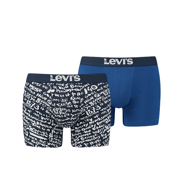 Levi's - 200SF Scribble Print Boxer 2-pack - Dress Blues Boxershort Levis 