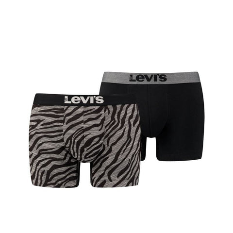 Levi's - 200SF 2-pack Zebra Print Boxer - Caviar Boxershort Levis 