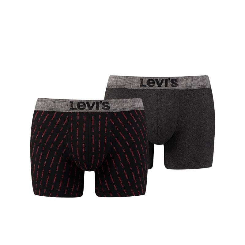 Levi's - 200SF 2-pack Levi's Message Boxer - Caviar Boxershort Levis 