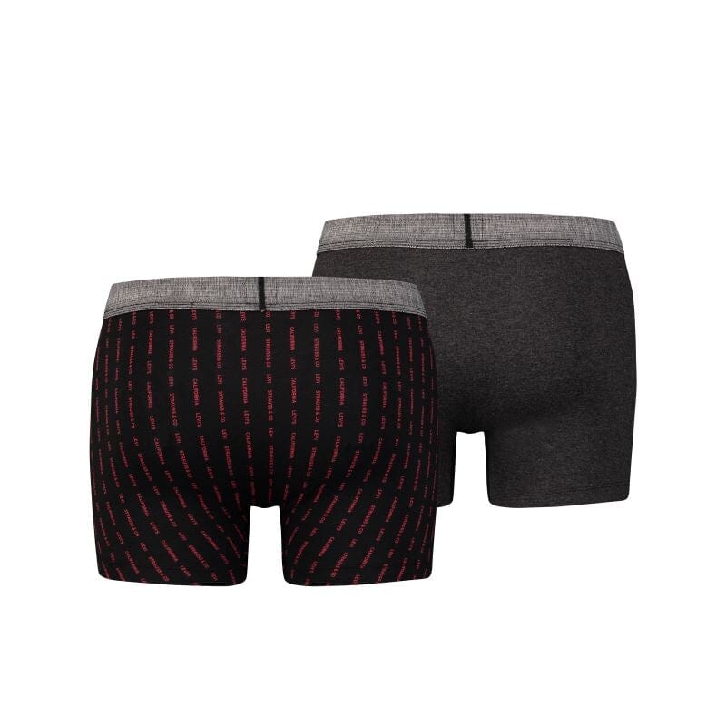 Levi's - 200SF 2-pack Levi's Message Boxer - Caviar Boxershort Levis 