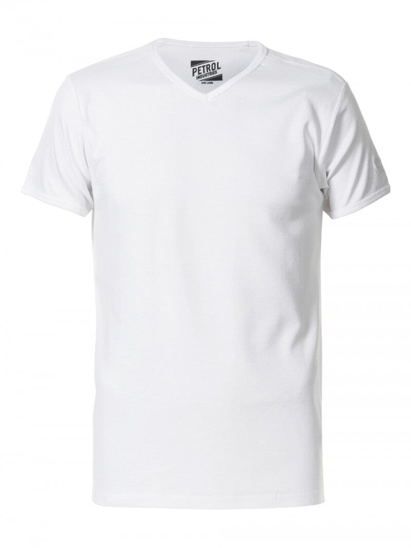Petrol Basic V-Neck Shirt 100% katoen 2-pack - wit Into Underwear Standaard Petrol 
