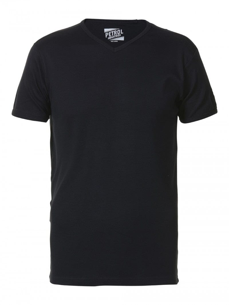Petrol Basic V-Neck Shirt 100% katoen 2-pack - zwart Into Underwear Standaard Petrol 