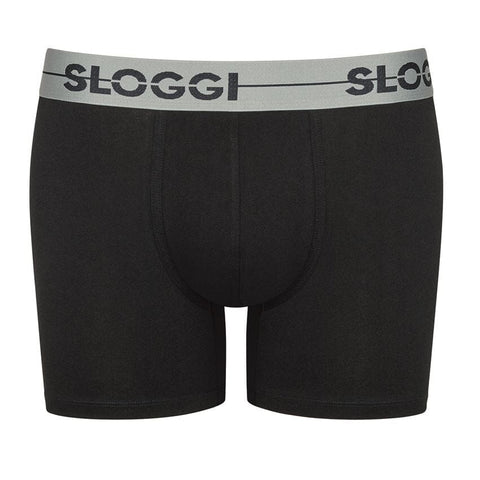 Sloggi - GO Short 3-pack - M008 Zwart/Grijs/Blauw Short Sloggi 