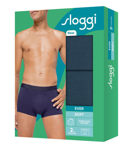 Sloggi - Ever Soft Hipster 2-pack - Turquoise Hipster Sloggi 
