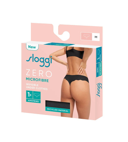Sloggi - ZERO Microfibre 2.0 Hipstring - Black String Sloggi 